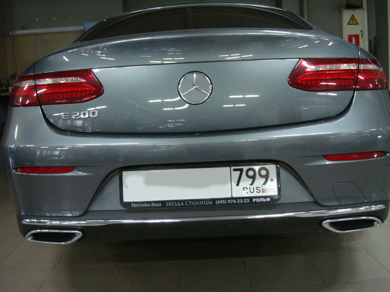 Ремонт и окрас бампера Мерседес Е 200 (Mercedes-Benz E 200)