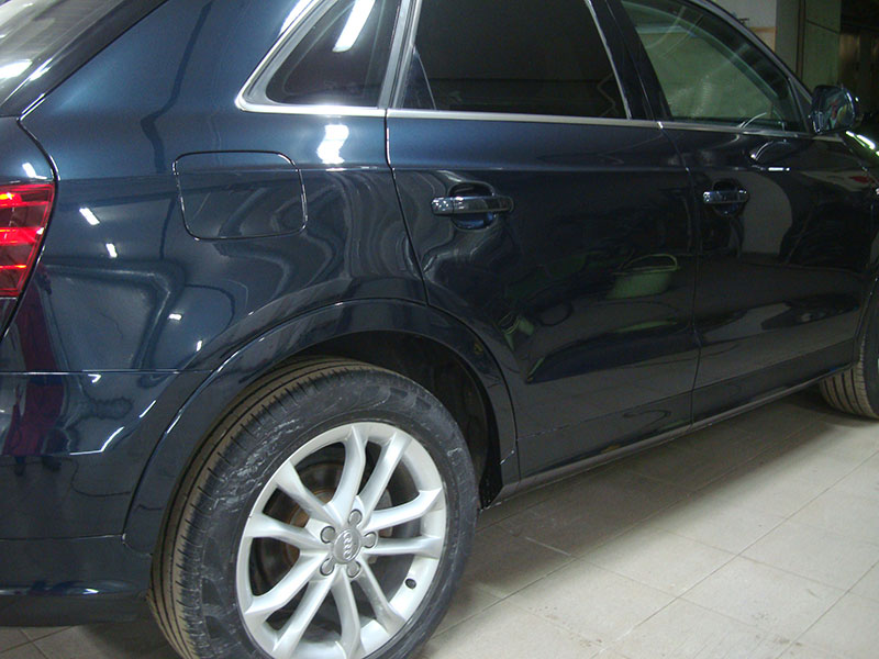 Ремонт и покраска задней двери и крыла Ауди (Audi) Q3