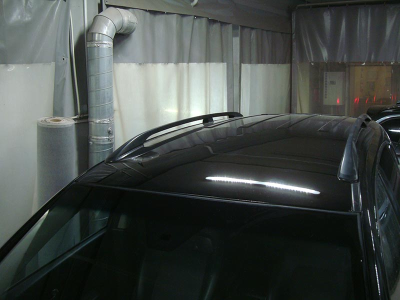 Ремонт вмятины на крыше и замена лобового стекла Шевроле Каптива (Chevrolet Captiva)